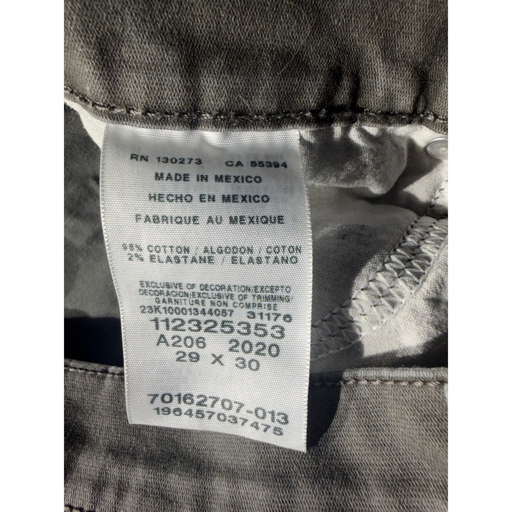 Wrangler Straight Fit Pants Mens 29x30 Gray Green Excellent Stretch Casual - Picture 4 of 10